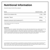 Nature's Plus Beyond CoQ10 200mg Ubiquinol Softgels — nutrition information panel, generated from the pack