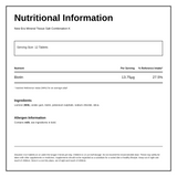 New Era Combination K - Healthy hair & great nails. — nutrition information panel, generated from the pack