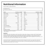 Biocare Children's Complete Multinutrient — nutrition information panel, generated from the pack