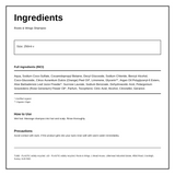 Roots & Wings Organic Sweet Orange & Rose Geranium Shampoo — ingredients (INCI) panel, generated from the pack