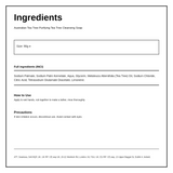 Australian Tea Tree Cleansing Soap — ingredients (INCI) panel, generated from the pack