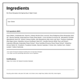 Rio Amazon Rio Rosa Mosqueta Day & Night Cream — ingredients (INCI) panel, generated from the pack