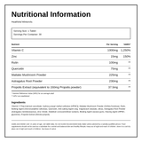 HealthAid Wintervits Tablets — nutrition information panel, generated from the pack