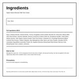 Higher Nature Mexican Yam Cream 90ml — ingredients (INCI) panel, generated from the pack
