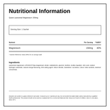 Quest Liposomal Magnesium 150mg 30 sachets — nutrition information panel, generated from the pack