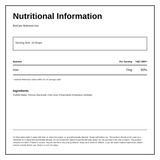 Biocare Nutrisorb Liquid Iron — nutrition information panel, generated from the pack