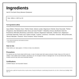 Salt Of the Earth Peony Blossom Natural Deodorant Spray — ingredients (INCI) panel, generated from the pack