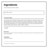 Green People Intensive Repair Conditioner — ingredients (INCI) panel, generated from the pack