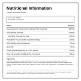 Lamberts Glucosamine Complete — nutrition information panel, generated from the pack