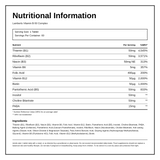 LAMBERTS Vitamin B-50 Complex — nutrition information panel, generated from the pack
