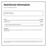 LAMBERTS PURE STARFLOWER OIL 1000mg — nutrition information panel, generated from the pack