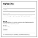 Alana Aloe Vera and Avocado Body Wash — ingredients (INCI) panel, generated from the pack