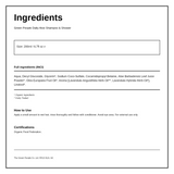 Green People Organic Daily Aloe Shampoo — ingredients (INCI) panel, generated from the pack
