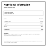 LAMBERTS L-GLUTATHIONE COMPLEX — nutrition information panel, generated from the pack
