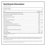 Viridian Lutein Eye Complex — nutrition information panel, generated from the pack
