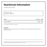 LAMBERTS Zinc 15mg (as Citrate) — nutrition information panel, generated from the pack