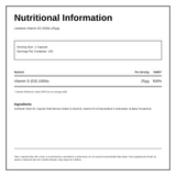 LAMBERTS Vitamin D3 1000iu — nutrition information panel, generated from the pack