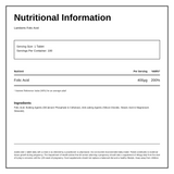 LAMBERTS Folic Acid 400µg — nutrition information panel, generated from the pack