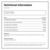Lamberts Pulse — nutrition information panel, generated from the pack