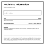 Lamberts Biome Balance Everyday — nutrition information panel, generated from the pack