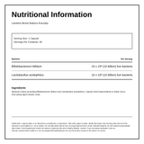 Lamberts Biome Balance Everyday — nutrition information panel, generated from the pack