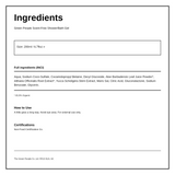 Green People Scent Free Shower Gel — ingredients (INCI) panel, generated from the pack