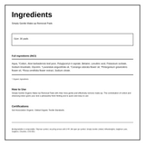 Simply Gentle Organic Cosmetic Lotion Pads 30's — ingredients (INCI) panel, generated from the pack