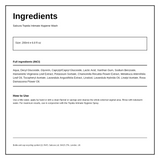 Salcura Topida Intimate Hygiene Wash — ingredients (INCI) panel, generated from the pack