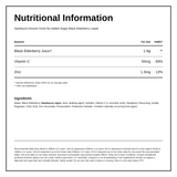 Sambucol Immuno Forte No Added Sugar — nutrition information panel, generated from the pack