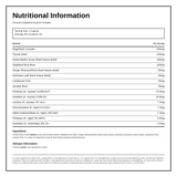 Terranova Digestive Enzyme Complex — nutrition information panel, generated from the pack