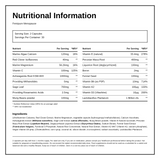 Femipure — nutrition information panel, generated from the pack
