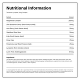 Terranova Lycopene 15mg Complex — nutrition information panel, generated from the pack