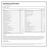 Terranova Living Multinutrient Complex — nutrition information panel, generated from the pack