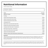 Terranova Dynamic Synergy — nutrition information panel, generated from the pack