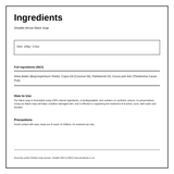 Shealife Black Soap — ingredients (INCI) panel, generated from the pack