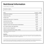 Terranova Vitamin D3 2000Iu With Vitamin K2 100Ug Complex — nutrition information panel, generated from the pack