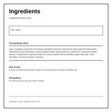 Laughing Bird Hand Cream Geranium & Lemon — ingredients (INCI) panel, generated from the pack