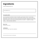 Urtekram Organic Aloe Vera Shower Gel — ingredients (INCI) panel, generated from the pack