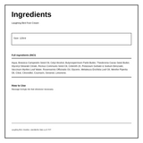 Laughing Bird Shea Butter Foot Cream with Mint, Rosemary & Tea Tree — ingredients (INCI) panel, generated from the pack