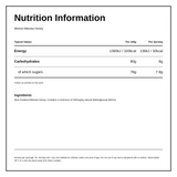 Melora Manuka Honey 300+MGO UMF10+ — nutrition information panel, generated from the pack
