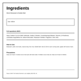 Miniml Lavender Bodywash 400ml — ingredients (INCI) panel, generated from the pack
