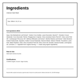 Urtekram Lemongrass Hand Soap — ingredients (INCI) panel, generated from the pack