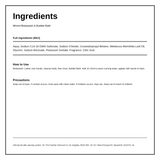 Miniml Tea Tree Bodywash 400ml — ingredients (INCI) panel, generated from the pack