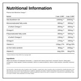 Omega 7 Sea Buckthorn Oil — nutrition information panel, generated from the pack