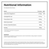 The Herbtender Doze & Dream - Sleep Mix — nutrition information panel, generated from the pack