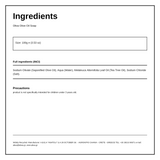 Oliva Olive Oil Soap with Tea Tree — ingredients (INCI) panel, generated from the pack