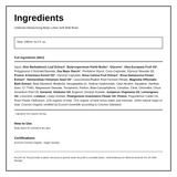 Urtekram Soft Wild Rose Body Lotion — ingredients (INCI) panel, generated from the pack