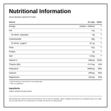 Aduna Baobab Superfruit Powder — nutrition information panel, generated from the pack