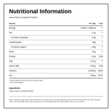 Aduna Superfoods Aduna Hibiscus Superfood Powder — nutrition information panel, generated from the pack
