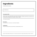 Friendly Soap Rose Geranium Soap — ingredients (INCI) panel, generated from the pack